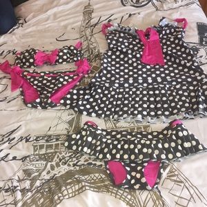 Authentic Betsy Johnson swim wear 4 piece set
